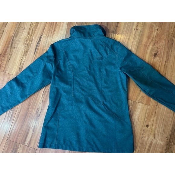 The North Face Windwall Full Zip Soft Shell‎ Blue Green Teal Jacket Womens LRG - Picture 7 of 13